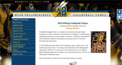 Desktop Screenshot of msubvolleyball.com