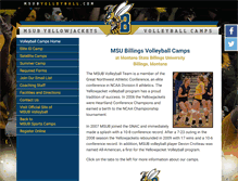 Tablet Screenshot of msubvolleyball.com